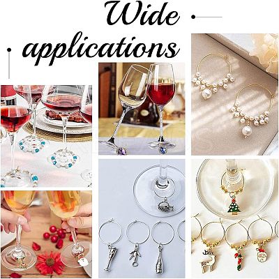 30Pcs 5 Colors Ion Plating(IP) 316 Surgical Stainless Steel Hoop Earrings Findings STAS-UN0030-95-1