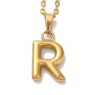 PVD Vacuum Plating 201 Stainless Steel Necklaces NJEW-H033-01G-R-1