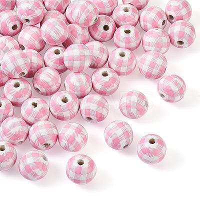 Natural Wooden Beads WOOD-TAC0010-05D-1