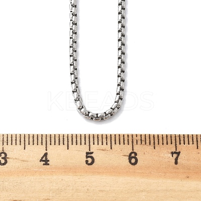 Non-Tarnish 304 Stainless Steel Rolo Chain Necklaces NJEW-L047-02B-P-1