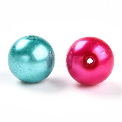 Baking Paint Pearlized Glass Pearl Beads X1-HY-Q003-12mm-M01-1