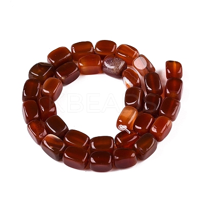 Natural Red Agate(Dyed & Heated) Beads Strands G-T138-104-1