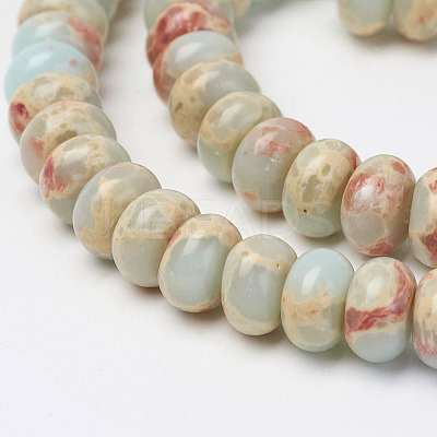 Synthetic Aqua Terra Jasper Beads Strands X-G-P237-03-1