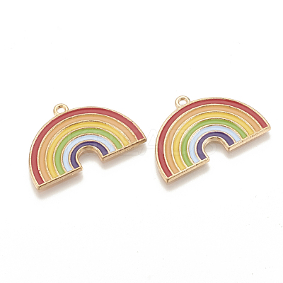 Alloy Enamel Pendants X-ENAM-S115-030-1