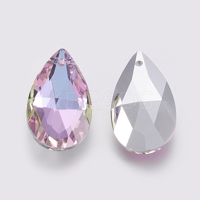 K9 Glass Rhinestone Pendants GLAA-K034-K01-1