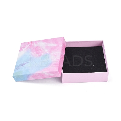 Cotton Filled Cardboard Gift Box Jewelry Set Boxes LS-CBOX-G018-E02-1