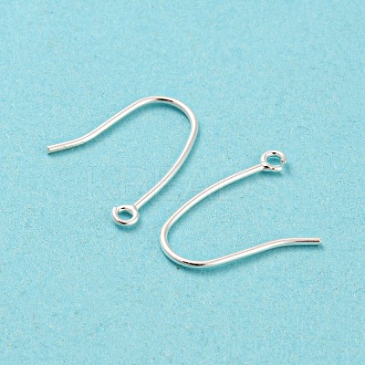 925 Sterling Silver Hoop Earring Findings STER-H107-08S-1