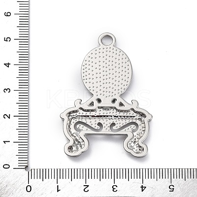 Glass Mirror Pendants FIND-Z073-03P-1