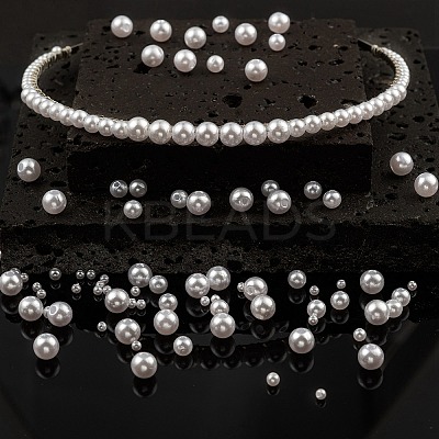 DIY Imitation Pearl Hair Band  Making Kits DIY-LS0003-76-1