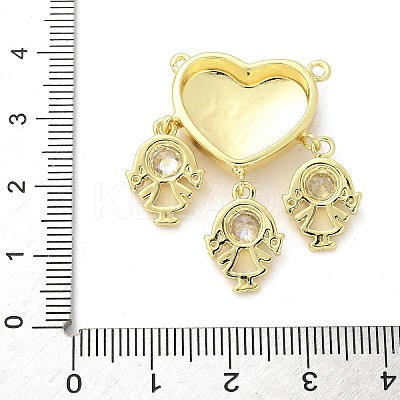 Brass Micro Pave Cubic Zirconia Pendants KK-S511-31G-01-1