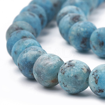 Natural Sesame Jasper/Kiwi Jasper Beads Strands G-T106-342D-1