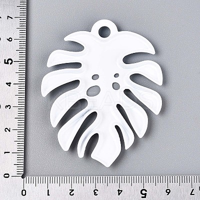 Spray Painted Alloy Big Pendants PALLOY-T092-79E-1