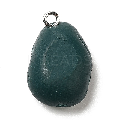 Opaque Resin Fruit Pendants RESI-G069-04A-1
