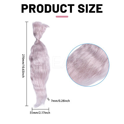Artificial Wool Doll Wig Hair AJEW-WH0609-186F-1