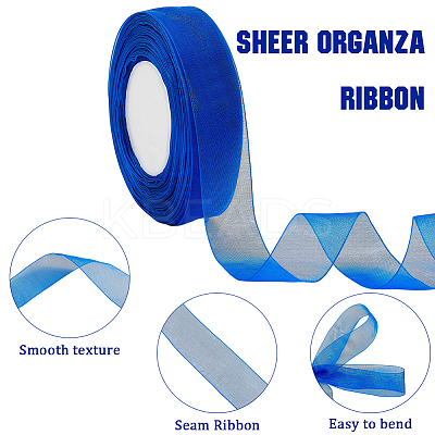1 Rolls Sheer Organza Ribbon SRIB-CY0001-22A-01-1