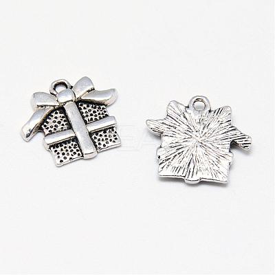 Tibetan Style Alloy Charms TIBE-S301-034AS-RS-1