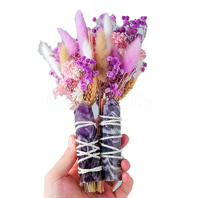 Natural Amethyst Artifical Bouquets PW-WG28914-01-1