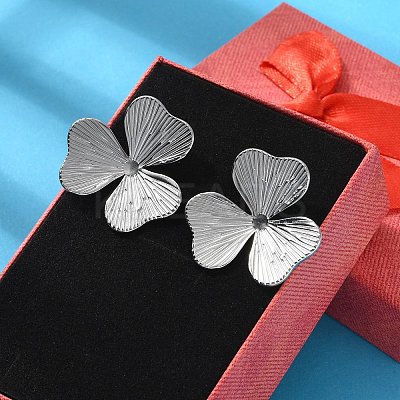 304 Stainless Steel Stud Earrings for Women EJEW-K306-02P-1