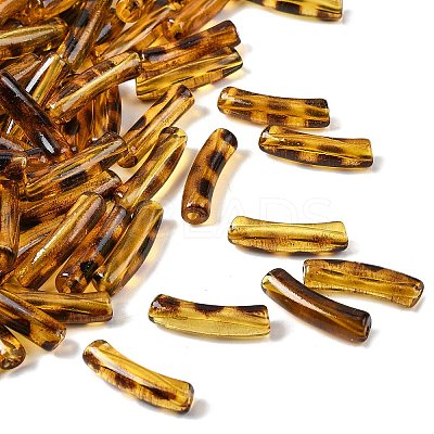 Transparent Acrylic Tube Beads X-OACR-ZX005-41-1
