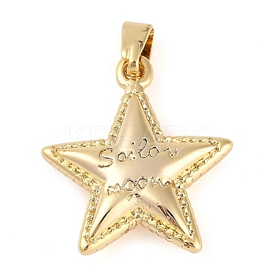 Rack Plating Brass Pendants KK-R165-06G-1