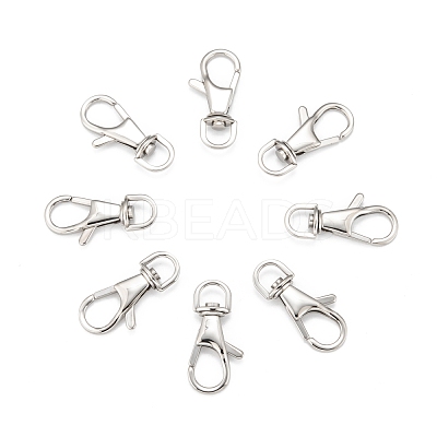 Tarnish Resistant Polished 316 Surgical Stainless Steel Large Lobster Claw Swivel Clasps STAS-R072-27-1