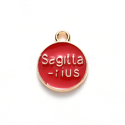 Alloy Enamel Pendants ENAM-S124-01A-07F-1