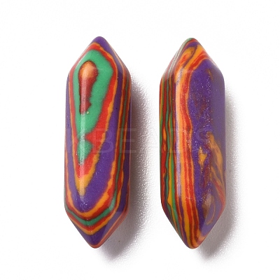 Synthetic Colorful Malachite No Hole G-K330-09-1