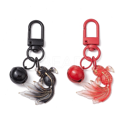 Acrylic Goldfish Pendant Decorations HJEW-JM03001-1