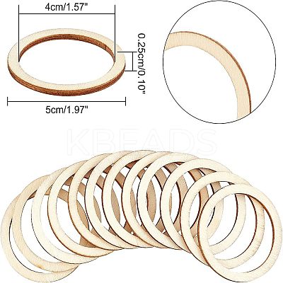 Unfinished Wood Linking Rings WOOD-NB0001-55-1