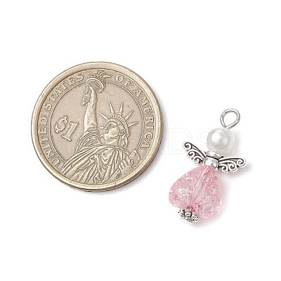 60Pcs Transparent Acrylic Pendants PALLOY-JF03897-1