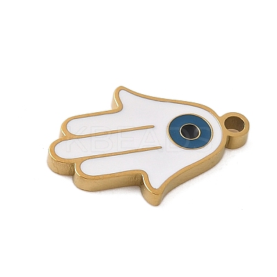 304 Stainless Steel Enamel Pendants STAS-K312-06A-G-1