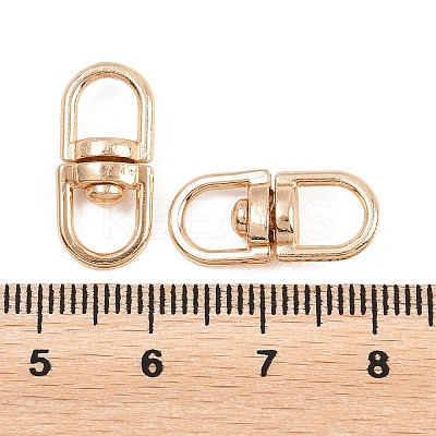 Alloy Double Eye Swivel Clasps FIND-C091-01G-1