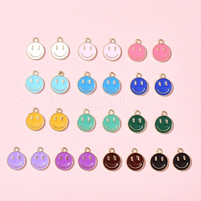 26Pcs 13 Colors Alloy Enamel Charms ENAM-FS0001-88-1