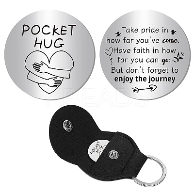 Pocket Hug Token Long Distance Relationship Keepsake Keychain Making Kit DIY-CN0002-67E-1
