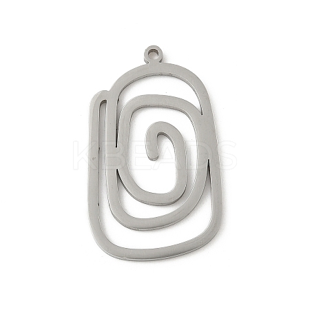 304 Stainless Steel Pendants LS-STAS-G355-08B-P-1