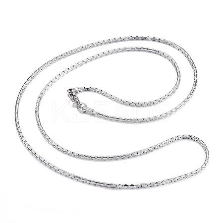 Tarnish Resistant 304 Stainless Steel Necklaces NJEW-E080-17P-1