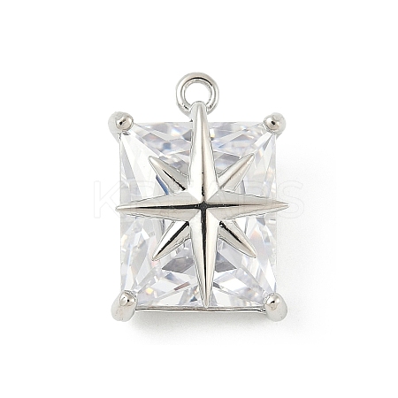 Brass Micro Pave Cubic Zirconia Pendants LS-KK-M326-21P-1