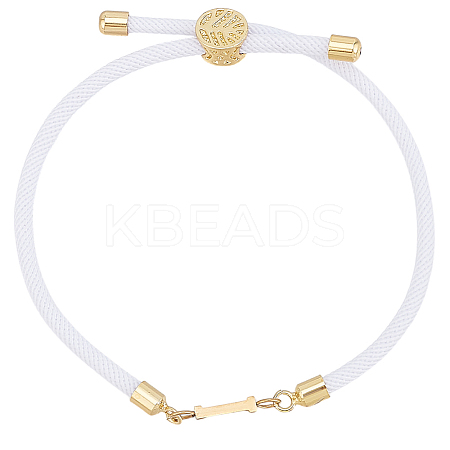1pc Adjustable Nylon Cord Slider Bracelets for Women BJEW-LP0001-33I-G-1