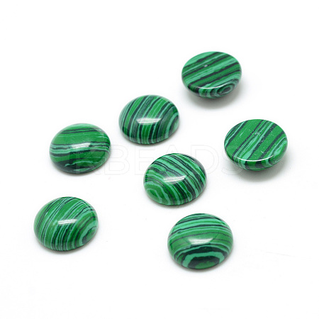 Synthetic Malachite Gemstone Cabochons G-T020-18mm-24-1