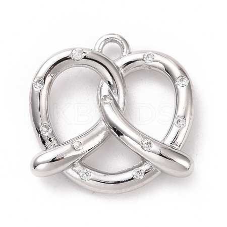 Eco-friendly Brass Micro Pave Cubic Zirconia Pendants KK-D079-20P-01-1