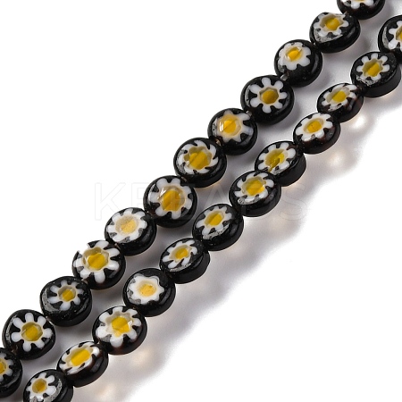 Handmade Millefiori Lampwork Beads Strands LAMP-G164-11I-1