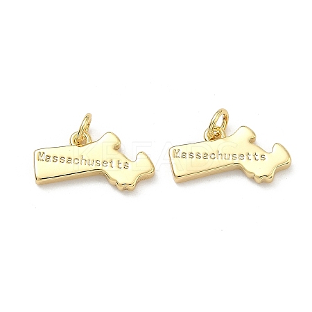 Brass Pendants KK-D229-22K-G-1