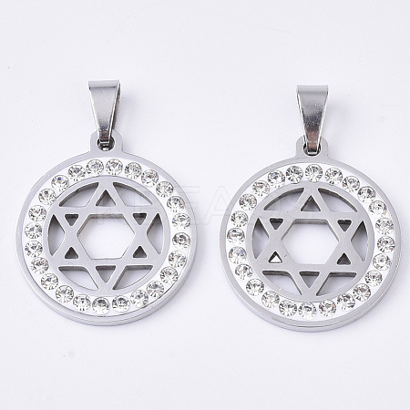 201 Stainless Steel Pendants STAS-N089-29P-1