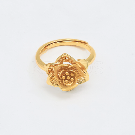Adjustable Brass Open Cuff Rings for Women JT1474-2-1