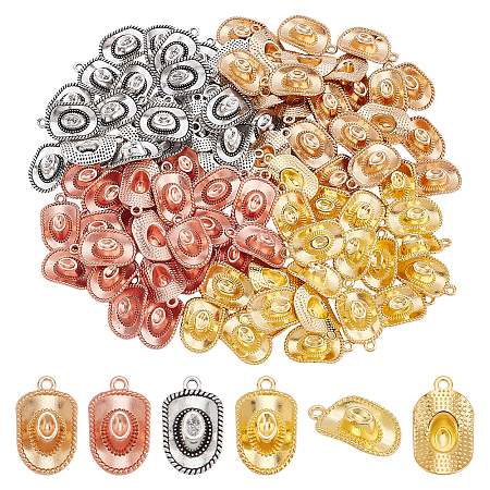 100Pcs 4 Colors Alloy Pendants FIND-PH0024-04-1