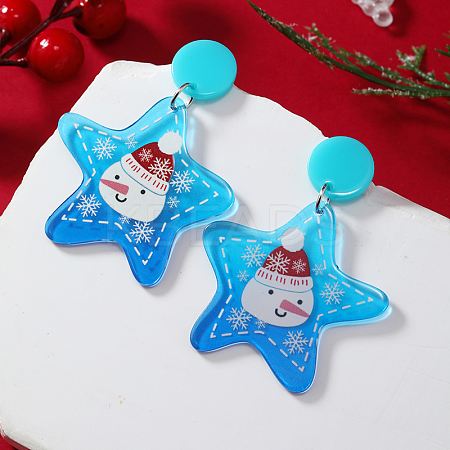 Christmas Acrylic Stud Earrings SK8065-2-1