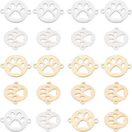 20Pcs 2 Style 201 Stainless Steel Links Connectors STAS-UN0027-20-1