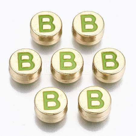 Alloy Enamel Beads ENAM-S122-029B-RS-1