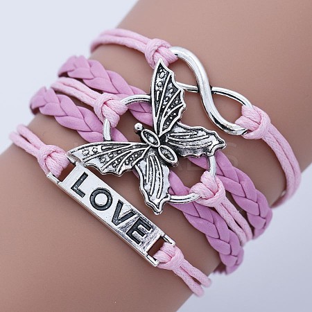 Imitation Leather Multi-strand Bracelets WG22DAF-03-1