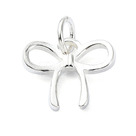 925 Sterling Silver Bowknot Charms STER-M119-05C-S-1